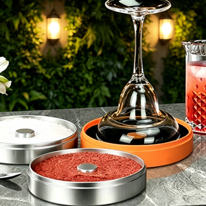 Ensemble de 3 plateaux à <span class=keywords><strong>sel</strong></span> en plastique pour margaritas avec 2 éponges, outil de bar pour sucre et <span class=keywords><strong>sel</strong></span>, idéal pour les cocktails - Product Image 4