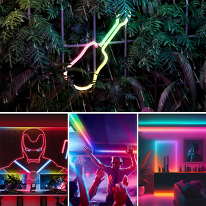 Bande lumineuse néon intelligente adressable ESANN, télécommande musicale, 6*12 8*16mm 12v 24v IP67, kits de néons flexibles RGBIC DIY - Product Image 6