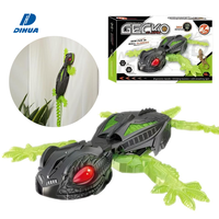Robot Gecko Télécommandé Infrarouge Rechargeable Mur Grimpeur, Jouet Interactif Mur-Grimpeur pour Enfants