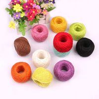 Corde torsadée en Jute 100% naturelle, 2mm, en sisal, pour emballage, décoration, bricolage