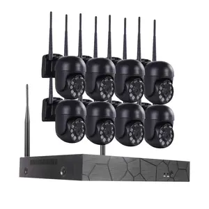 Tuya thông minh 8CH ngoài trời an ninh CCTV NVR Kit không dây hệ thống máy ảnh Wifi PTZ camera Dome Camera