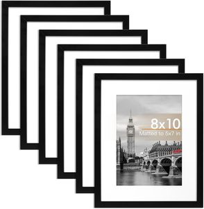 กรอบรูปไม้สีดำขาวสำหรับโปสเตอร์หรือรูปภาพ ขนาด A1, A2, A3, A4, 4x6, 5x7, 6x8, 8x10, 11x14, 12x16, 12x18, 16x20, 18x24, 24x36 - Product Image 1