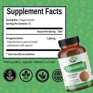 Complément en capsules d'extrait de graines de fenugrec en marque blanche OEM pour hommes et femmes – Soutien naturel pour l'énergie et le bien-être avec antioxydants - Product Image 2