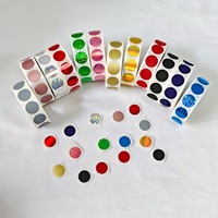 Autocollants à gratter personnalisés, autocollants holographiques scintillants, autocollants à gratter circulaires colorés pour jeux