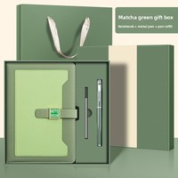 Ensemble cadeau de bloc-notes promotionnel en métal A5 personnalisé, stylo à bille, sac fourre-tout, logo imprimé en sérigraphie, emballage haut de gamme pour les événements