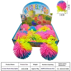 Peluche de Erizo Antiestrés, Juguete de Goma Elástica con Ojos, para Niños, Juego Inteligente con Luces Intermitentes para Aliviar la Presión - Product Image 5