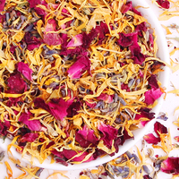 Pétales de fleurs séchées en gros : petites roses, lavande, calendula – Fleurs séchées décoratives pour résine et pot-pourri