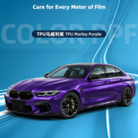 Film de protection de peinture (PPF) liquide brillant TPU Marley Purple pour voiture, film de changement de couleur de carrosserie auto-cicatrisant