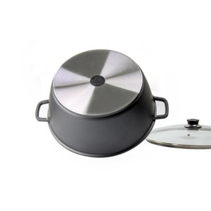 Grande marmite noire en aluminium moulé sous pression, grande marmite antiadhésive <span class=keywords><strong>40cm</strong></span> antiadhésive - Product Image 3