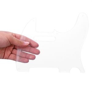 Golpeador de 8 agujeros de acrílico transparente con tornillos para accesorio de instrumento Musical de <span class=keywords><strong>guitarra</strong></span> estilo <span class=keywords><strong>Telecaster</strong></span> TL - Product Image 5