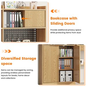 Großhandel Moderne Heimbüro-Möbel Computertisch mit Aufsatzregal und Pegboard-Aufbewahrungsschrank Schreibtisch - Product Image 5