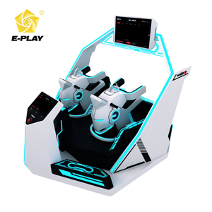 Simulateur de vol <span class=keywords><strong>VR</strong></span> Eplay 2026, montagnes russes intérieures <span class=keywords><strong>en</strong></span> fibre de verre, machine de jeu d'arcade 2 places avec 22 films, théâtre volant 9D/12D - Product Image 1