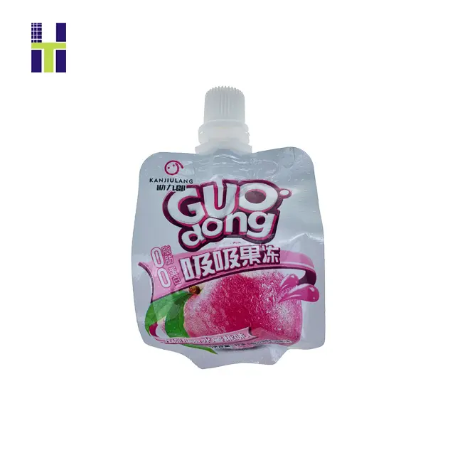 Custom Bedrukte Food Grade Plastic Drank Verpakking 250Ml 500Ml Stand-Up Jelly Tuit Zak Voor Jelly