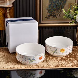 Hot Selling Floral Elegant <b>White</b> Ceramic Tableware Rice Bowl Coffee Cup <b>Dinner</b> Plate Soup Plate Banquet <b>Set</b> - Product Image 6