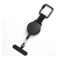 Porte-clés mousqueton rétractable personnalisé avec logo, cordon en plastique, impression UV, porte-badge, enrouleur, sangle tactique extérieure antivol