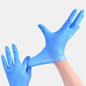 Guantes de nitrilo desechables, venta al por mayor, guantes de seguridad, sin polvo