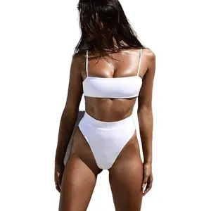 Bikini brasileño para mujer, traje de baño femenino de dos piezas, de baja moq