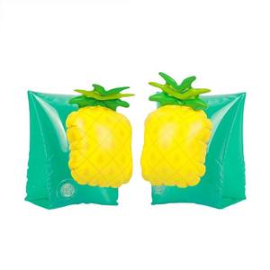 Anneau de bras d'ananas gonflable pour enfants Fournitures d'eau 2-4 ans-Brassards de bébé de tube de flotteur de piscine pour garçons et filles PVC - Product Image 3