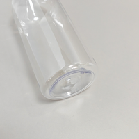 Bouteille en plastique transparente Boston Round de 700 ml avec pompe à pression, emballage vide pour liquides, pour soins personnels, modèle 135, fabriqué en Chine