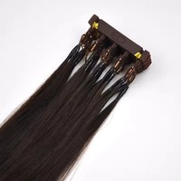 Extensions de Cheveux Remy 6D de Deuxième Génération, Qualité Supérieure, Vente Chaude, Prix de Gros, Mèches de Cheveux Humains, Aspect Naturel Premium