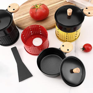 YIGO Mini plateau à <span class=keywords><strong>raclette</strong></span> léger pliable BBQ plateau de cuisson en métal portable pour usage domestique poêle - Product Image 5