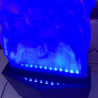 1.5M-2M pleine couleur rvb feu led soie flamme lumière/feu flamme lampes
