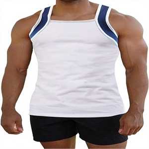 Débardeur Homme Décontracté Style Athlétique Col V Coupe Carrée 100% Coton Tricoté Anti-Boulochage Respirant Écologique - Product Image 1