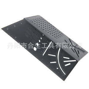 Regla de ángulo multifuncional Mr Drill de plástico, herramienta de medición para carpintería de 45 y 90 grados para máquina de corte - Product Image 3