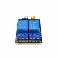 Modul relai 2 saluran baru stok modul relai papan ekspansi relai perlindungan Optocoupler 5V 12V modul relai papan ekspansi