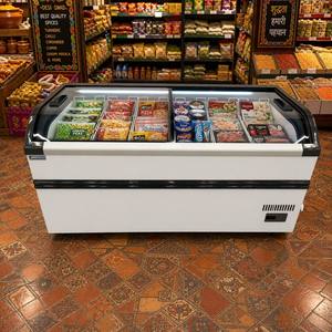 Congélateur coffre de supermarché à efficacité énergétique, réglable, pour aliments surgelés et glaces, avec affichage, contrôle électronique intégré, prise européenne - Product Image 3