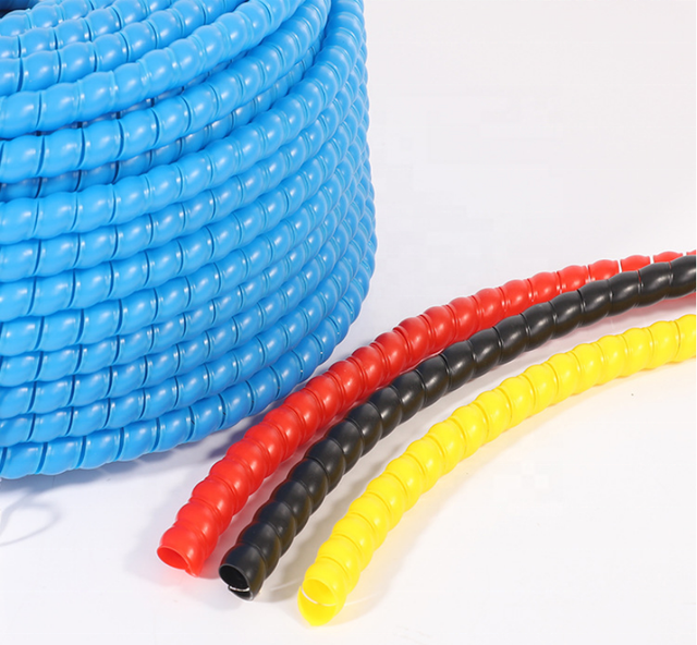 UV Resistant Spiral Protective Sleeve Hose/wire/cable Protector PP Hydraulic Rubber Hose Guard