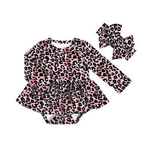 Mono Bebes Nina ชุดบอดี้สูทเด็กทารก,ชุดบอดี้สูทเด็กทารกแรกเกิดทำจากหนังวัวสีน้ำตาลพร้อมรอยต่อ De Traje De Bebes Recien Nacido - Product Image 2