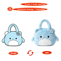 Sac à dos personnalisé en peluche avec logo OEM ODM, créez votre propre design, jouets en peluche, rembourrage en coton PP, unisexe, fête, faible MOQ
