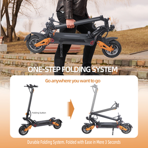 FREEBOY EU/US Scooter Eléctrico Plegable Avanzado con Motor sin Escobillas, Resistente al Agua, Capacidad de Carga de 200 kg, Doble Suspensión, para Montaña - Product Image 4