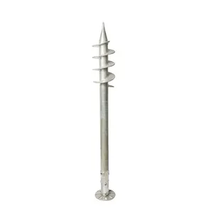 Tornillo de tierra galvanizado en caliente para soporte solar fotovoltaico - Product Image 3