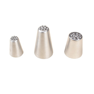 Embouts de pâtisserie en acier inoxydable 304 (petites, moyennes et grandes tailles) pour gâteaux Mont Blanc et douilles à crème - Ensemble d'outils de pâtisserie - Product Image 5