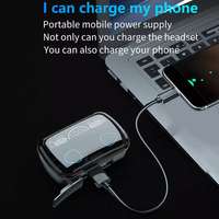 Écouteurs sans fil M10 originaux avec affichage LED, écouteurs intra-auriculaires sportifs V5.3 ANC, recharge inversée TWS