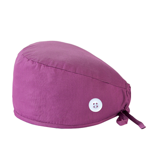 Chapeau chirurgical à boucle réglable, couleur unie, chapeau d'infirmière, chapeau <span class=keywords><strong>de</strong></span> travail pour <span class=keywords><strong>chirurgien</strong></span> dentaire, unisexe, polyester/coton, quatre saisons - Product Image 2