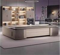 Tavolo da ufficio di lusso e sedie design Executive ufficio scrivania set Manager mobili da ufficio mobili commerciali scrivania da lavoro