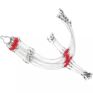 Fishing Lures Wire Traces Antibite Fishing Line Wire Leader Steel Traces  Leader Fishing Line Leader with Swivels, Snaps