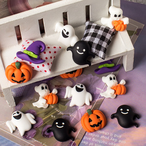 Accesorios DIY de resina con pegamento crema para decoración de Halloween: calabaza, <span class=keywords><strong>fantasma</strong></span>, sombrero mágico, funda de teléfono, accesorio para el cabello, colgante - Product Image 4