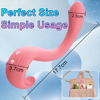 Flexibler, starker Vibrator mit Batteriebetrieb, G-Punkt-Vibrator aus weichem Silikon, Klitoris-Vibrator, Sexspielzeug für Frauen