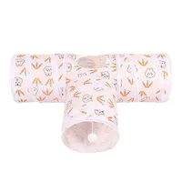 Tunnel interactif pliable et imperméable en tissu pour lapins – Idéal pour l'entraînement et l'élimination de l'ennui chez les animaux de compagnie