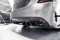 Kit de diffuseur de pare-chocs arrière en fibre de carbone pour diffuseur arrière de style Mercedes Benz C63 W205 FD