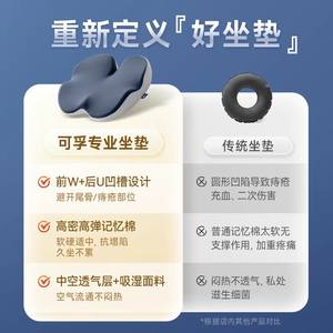 Cofoe Cojín de asiento para alivio del coxis, cojín posparto, cojín de descompresión para hemorroides, fijación de extremidades inferiores Cofoe - Product Image 4