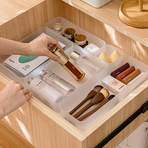 <b>Drawer</b> Organizer Box With Compartments For Makeup And Desk <b>Storage</b> - Product Image 1