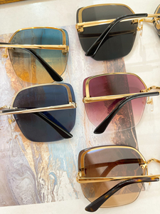 Gafas de Sol de Diseño de Lujo al por Mayor, con Marco Metálico sin Montura, Personalizables con Logotipo, para Hombre - Product Image 2
