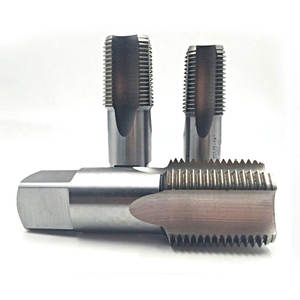 <span class=keywords><strong>Grifos</strong></span> <span class=keywords><strong>de</strong></span> tubería NPT recubiertos <span class=keywords><strong>de</strong></span> estaño HSS, <span class=keywords><strong>grifos</strong></span> manuales <span class=keywords><strong>de</strong></span> dientes <span class=keywords><strong>de</strong></span> rosca interrumpida 1/8 1/4 3/8 1/2 para acero inoxidable - Product Image 1