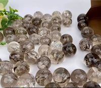 Esfera de Cuarzo Ahumado Natural Letsun, Superficie Pulida, Adorno Decorativo y Curativo, Venta al por Mayor de Jiangsu