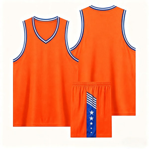 เสื้อบาสเก็ตบอลผู้ชายแบบขายส่ง ไม่มีลาย  แบบสั่งทำได้ ทนทาน ไร้แขน ผลิตจากโพลีเอสเตอร์ ป้องกันแบคทีเรีย แห้งเร็ว ระบายอากาศได้ดี แบบซับลิเมชั่น - Product Image 5